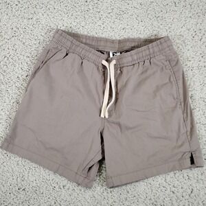 Bearbottom Shorts Mens Medium Beige Chino Elastic Waist 5.5" Drawstring Stretch